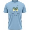 Pánské Tričko MemeMerch tričko Squidward face Sky Blue