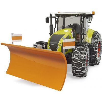 Bruder 3018 Claas Axion 950 se sněhovými řetězy a radlicí – Sleviste.cz