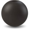 Váza Cooee Design, Kulatá váza Ball Black, 20 cm, černá