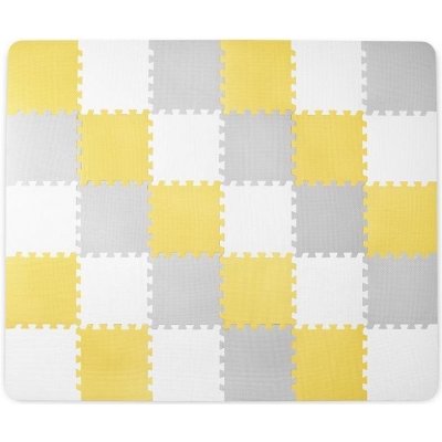 Pěnové puzzle Kinderkraft Podložka Luno 150 x 180 cm Yellow (5902533913602)