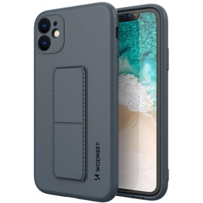 Pouzdro Wozinsky Flexibilní silikonové se stojánkem iPhone 12 Pro navy modré – Zboží Mobilmania