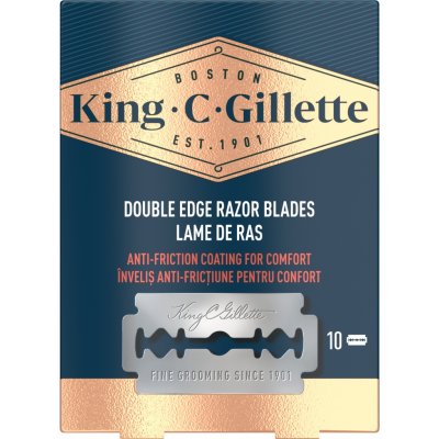 Gillette King C. Double Edge žiletky 10 ks – Zboží Dáma