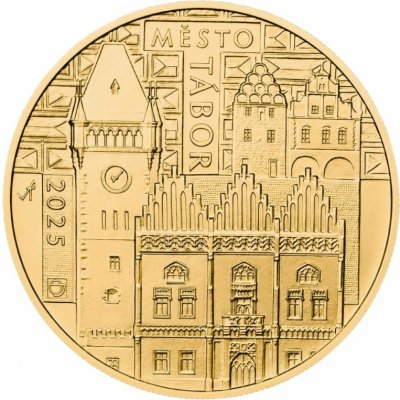 Česká mincovna Tábor 5000 Kč 2025 zlatá mince Standard 1/2 oz – Zboží Mobilmania