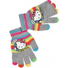 Dívčí rukavice Hello Kitty šedé