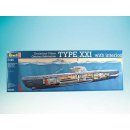 Model Revell Deutsches U-Boot Typ XXI mit Interieur 05078 1:144