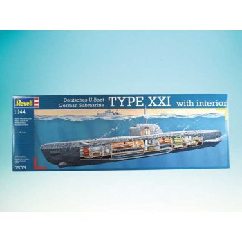 Revell Deutsches U-Boot Typ XXI mit Interieur 05078 1:144