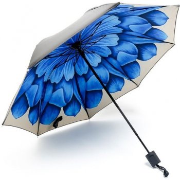Skládací deštník s vnitřním potiskem modrého květu od 252 Kč - Heureka.cz