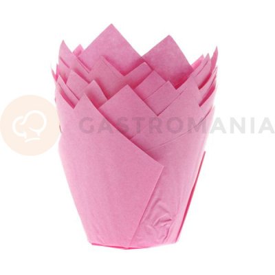 House of Marie Košíčky na cupcake tulipán růžová HM5690 růžová průměr 5 cm 36 ks – Hledejceny.cz