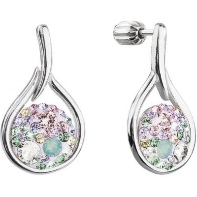 Swarovski elements stříbrné visací kapky 31305.3 sakura – Zbozi.Blesk.cz