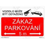 Manutan Zákaz parkování, plast 297 x 210 x 2 mm A4 – Zboží Dáma