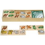 Mik Toys dřevěné domino Africká Zvířátka – Zboží Mobilmania