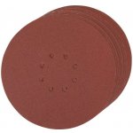 Brusný papír děrovaný Ø 225 mm, Silverline (10 ks) - P40 – Zboží Dáma