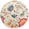 Koupelnová předložka Foutastic Vintage Flower Béžová průměr 140 cm