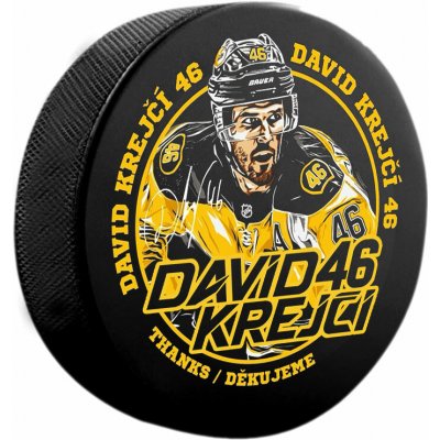 FansArena Puk David Krejčí #46 Exclusive Collection Boston Bruins NHL – Zboží Mobilmania