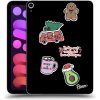 Pouzdro na tablet Picasee silikonový obal pro Apple iPad mini 2021 6. gen Christmas Stickers černý