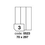 Rayfilm R0100.0523A samolepící etikety 70x297mm bílé 100 listů – Zboží Živě