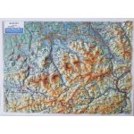 Beskydy - plastická mapa 27 x 20 cm – Zboží Mobilmania