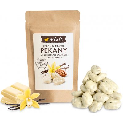 MIXIT Pekanové ořechy s madagaskarskou vanilkou a bílou čokoládou 100 g – Hledejceny.cz