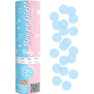 Godan Vystreľovací konfety Boy or Girl 15 cm Barva: Ružová – Zboží Mobilmania