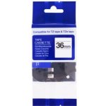 Kompatibilní páska s BROTHER TZe-FX661 36mm černý tisk/žlutý podklad flexibilní (PLTB80) – Zboží Živě