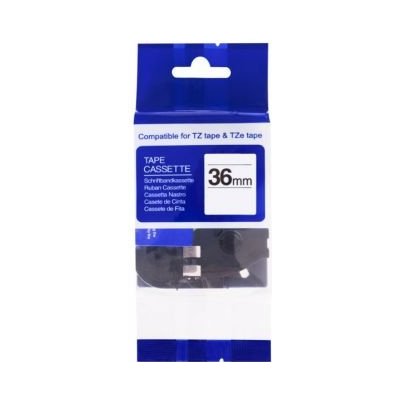 Kompatibilní páska s BROTHER TZe-FX661 36mm černý tisk/žlutý podklad flexibilní (PLTB80) – Zboží Mobilmania