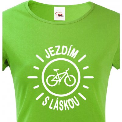 Dámské tričko Jezdím s láskou Zelená – Hledejceny.cz