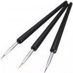 ASPIRA Sada štetcov na zdobenie nechtov čierne 3 ks – Sleviste.cz