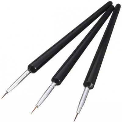 ASPIRA Sada štetcov na zdobenie nechtov čierne 3 ks – Sleviste.cz