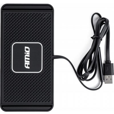 Amio Bezdrátová Qi nabíječka do auta 3.0 15W s USB, 158x78 mm – Zboží Živě