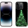 Pouzdro a kryt na mobilní telefon Apple mmCase Gelové iPhone 14 Pro - neonový vánoční stromek 3