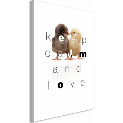 Obraz - Keep Calm and Love (1 Part) Vertical – Zbozi.Blesk.cz