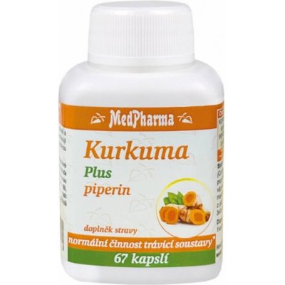 MEDPharma Kurkuma plus piperin 67 kapslí – Hledejceny.cz