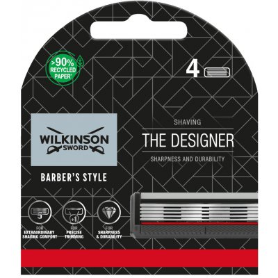 Wilkinson Sword Barber's Style The Designer 4 ks – Zboží Mobilmania