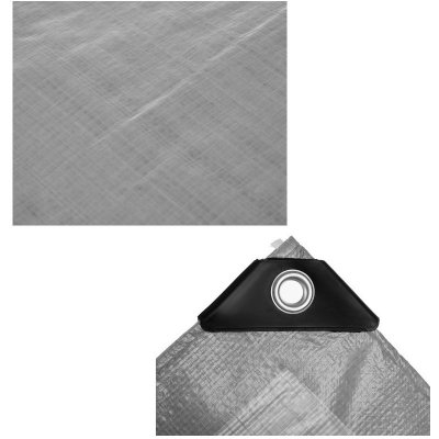 Gardlov 24652 Krycí plachta krycí s kovovými oky 120 g/m², 3 x 4 m, stříbrná – Hledejceny.cz