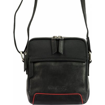 Pierre Cardin pánská kožená taška přes rameno YS12 28004 černá červená