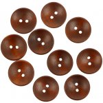 Ideal dřevěný knoflík světle hnědý 20 mm 10 kusů – Hledejceny.cz