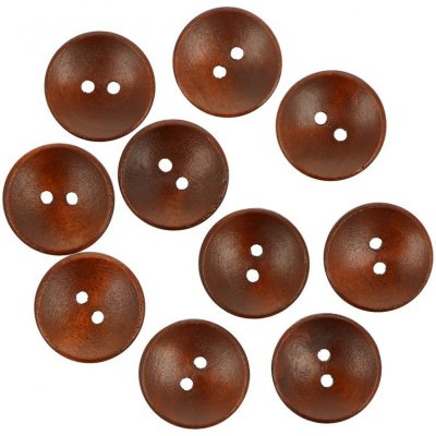 Ideal dřevěný knoflík světle hnědý 20 mm 10 kusů – Hledejceny.cz