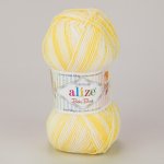 Pletací příze Alize BABY BEST BATIK 6661 žlutá, melírovaná, antipillingová, 100g/240m – Hledejceny.cz