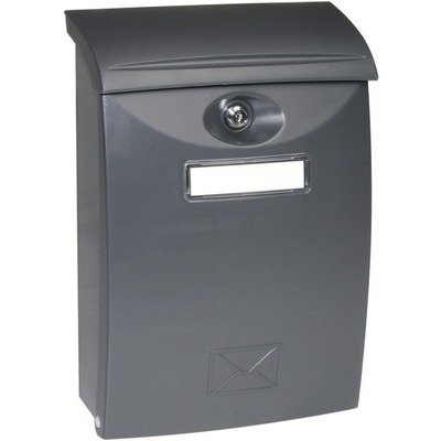 Plastová poštovní ABS schránka BK.03.AM, barva antracit matná – Zboží Mobilmania