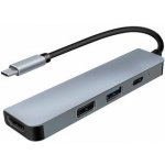 Solight 4v1 USB C hub, 1x HDMI, 1x USB 3.0, 1x USB 2.0, 1x USB C SSH1201 – Zbozi.Blesk.cz