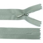 Spirálový zip no.3 skrytý nerozepínací 60cm - více barev color: 724 šedo-zelená – Hledejceny.cz