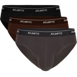 Atlantic 157 3-pak grf/cza/czk pánské slipy mix