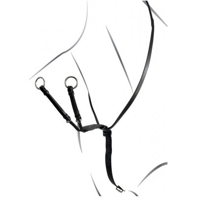 EQUESTRO Kožený martingal Running Melissa koňak – Zboží Dáma