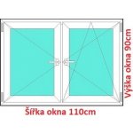 Soft Dvoukřídlé plastové okno 110x90 cm O+OS – Zboží Mobilmania