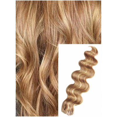 Vlnité vlasy k prodloužení tape in 50 cm 40 ks PŘÍRODNÍ SVĚTLEJŠÍ BLOND – Zboží Dáma Vlnité vlasy k prodloužení tape in 50 cm 40 ks PŘÍRODNÍ SVĚTLEJŠÍ BLOND – Zboží Dáma