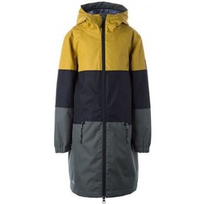 Huppa Hanka Dívčí nepromokavý kabát autumn gold/dark green – Sleviste.cz
