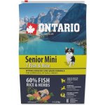 Ontario Senior Mini Fish & Rice 2,25 kg – Hledejceny.cz