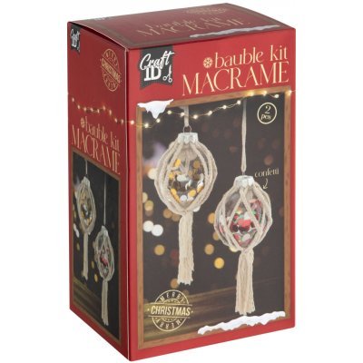 Grafix Macramé Set vánoční koule – Hledejceny.cz