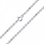 SILVEGO Stříbrný řetízek s diamantovým výbrusem KRM313145N – Zboží Dáma