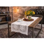 Mybesthome Ubrus běhoun INESS s krajkou 40x140 cm – Sleviste.cz